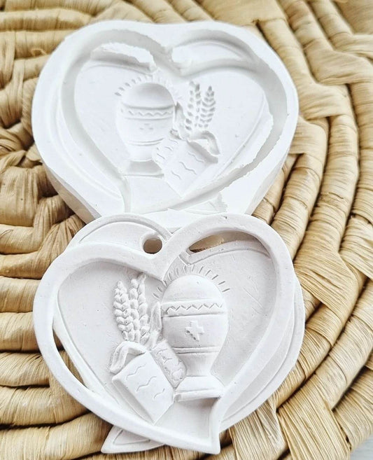 Molde coração cálice