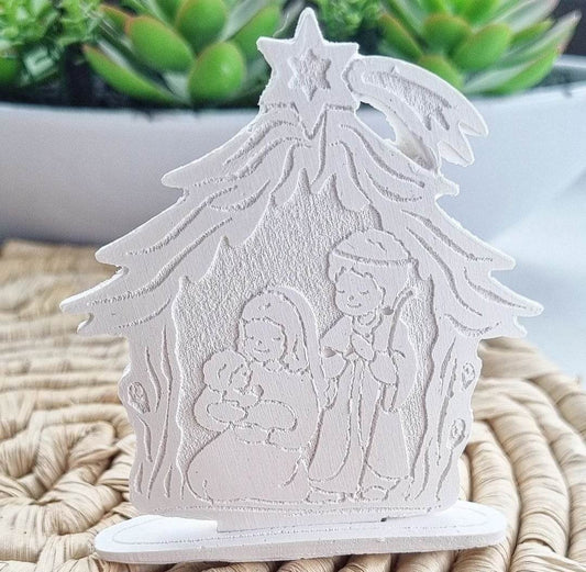 Molde cabana presépio c/ base