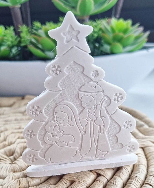 Molde árvore presépio c/ base