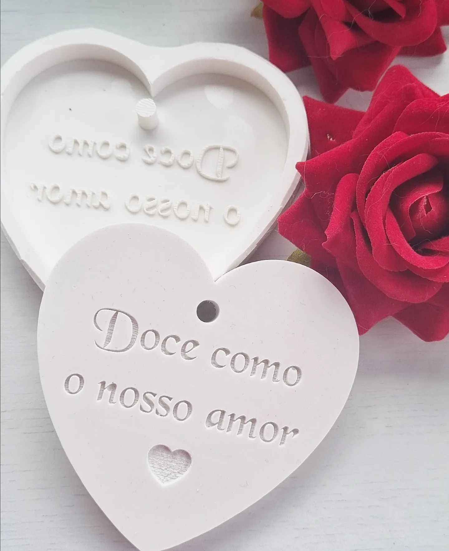 Molde frase " Doce como o nosso amor"