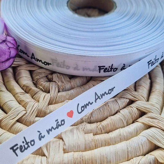 Fita " Feito à mão com Amor"