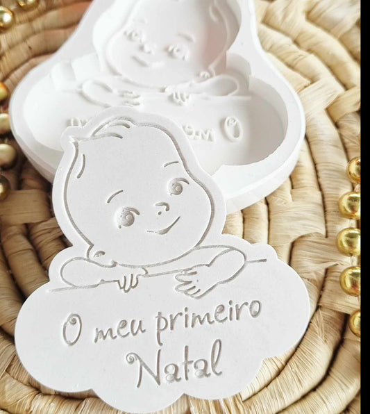 Molde bébe " O meu 1º Natal"
