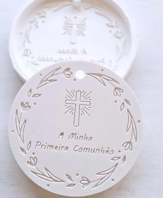 Molde redondo"A minha 1ª Comunhão"