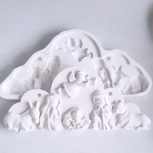 Molde nuvem presépio grande
