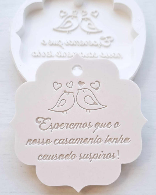 Molde passarinhos para casamento