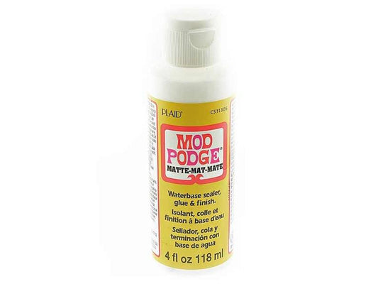 Garrafa de Cola Mod Podge mate fosca PLAID, 118 ml, rótulo colorido