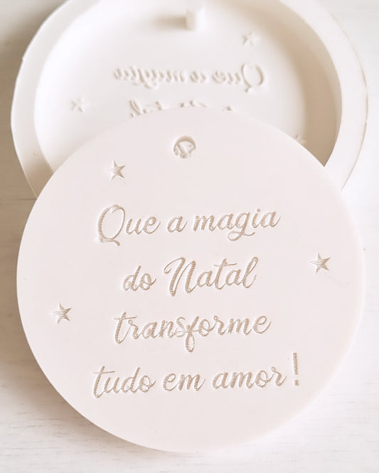 Molde c/frase natalícia