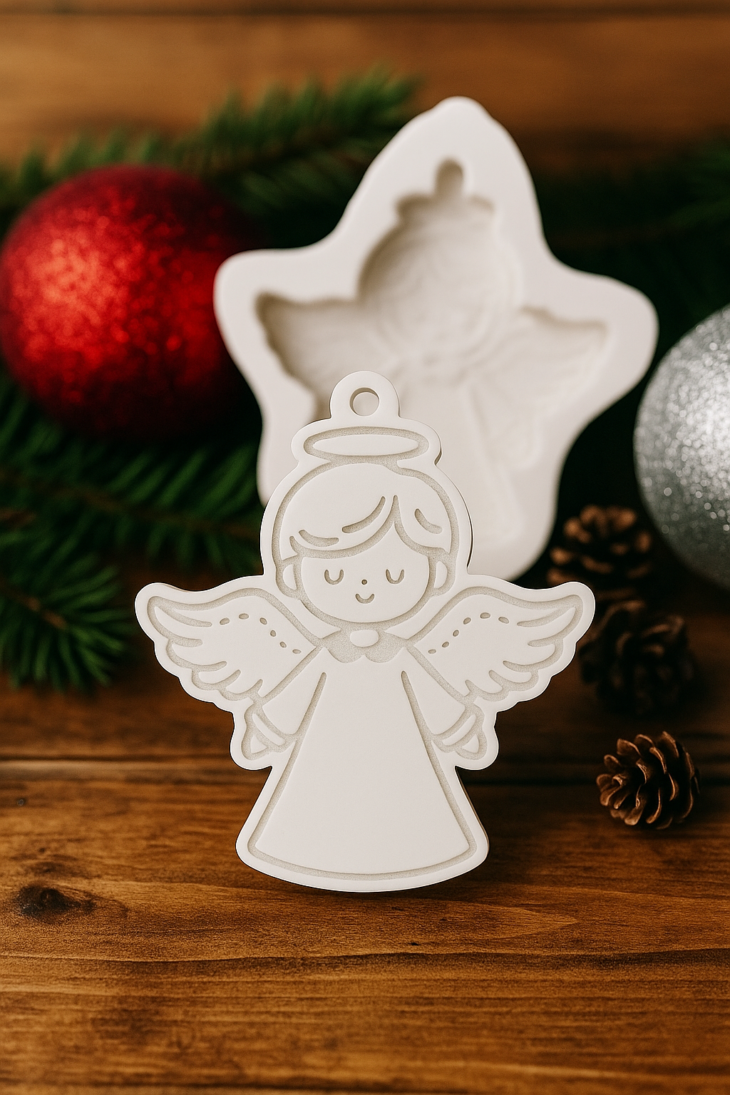 Molde anjo com argola