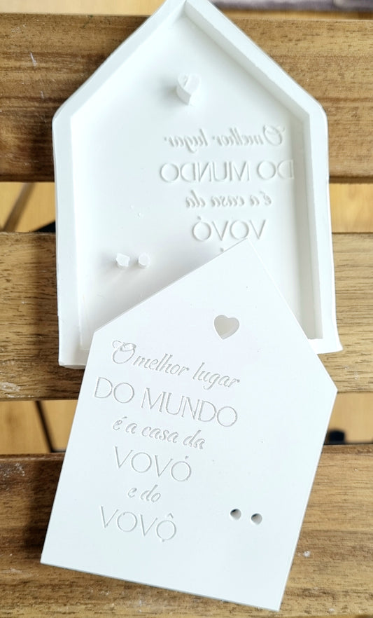 Molde casa dedicatória avós