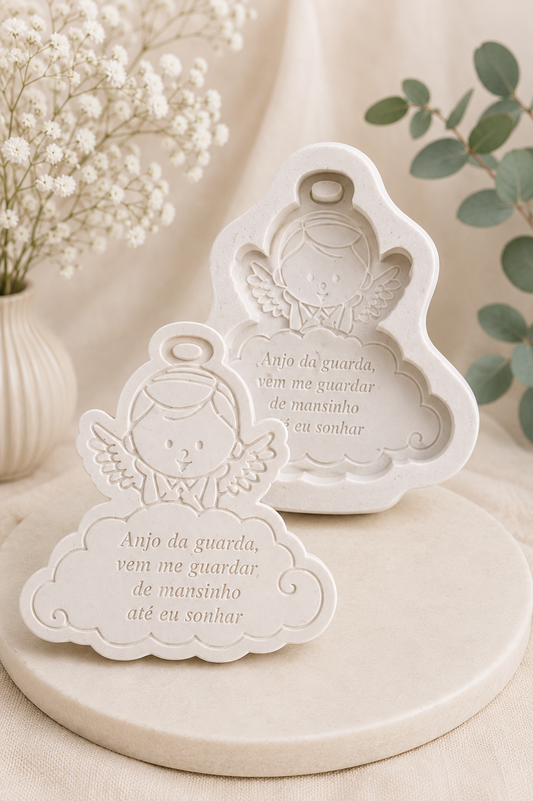Molde anjo nuvem verso