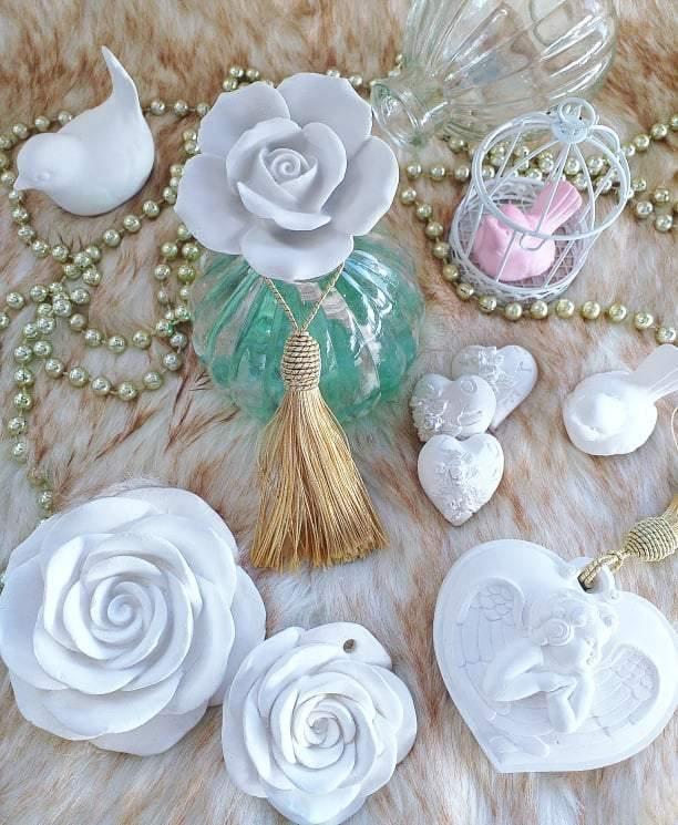 Tassel de cordão de algodão branco com franjas douradas