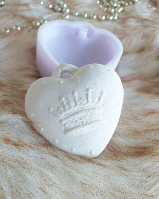 Molde coração com coroa - CHEIRALFAZEMA