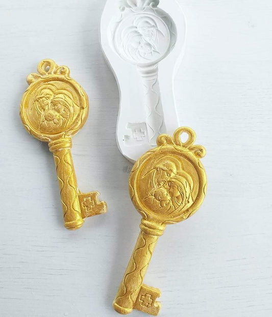 Molde chave sagrada família c/ furo - CHEIRALFAZEMA