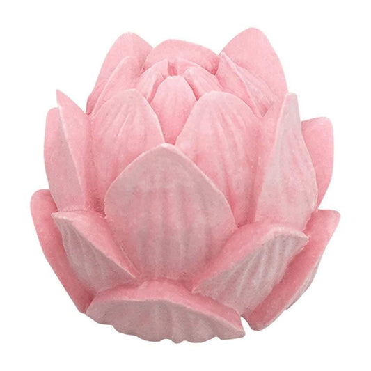 Molde de alcachofra de silicone, relevo floral rosa