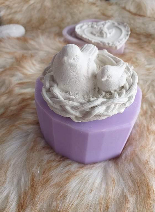 Molde ninho c/ passarinhos - CHEIRALFAZEMA