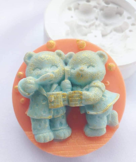 Molde casal de ursinhos - CHEIRALFAZEMA