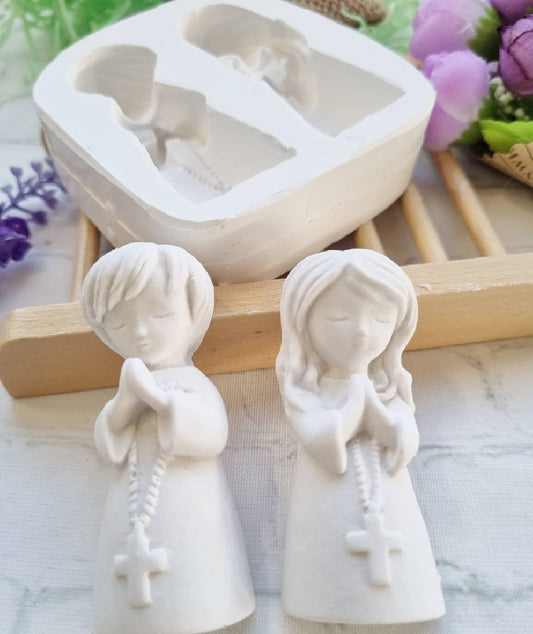 Molde duplo menino/ menina comunhão - CHEIRALFAZEMA