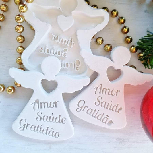 Molde Anjo " Amor, saúde, gratidão" - CHEIRALFAZEMA