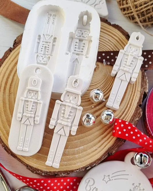 Molde duplo soldadinho de chumbo 2 modelos