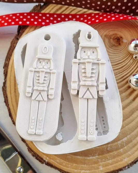 Molde duplo soldadinho de chumbo 2 modelos