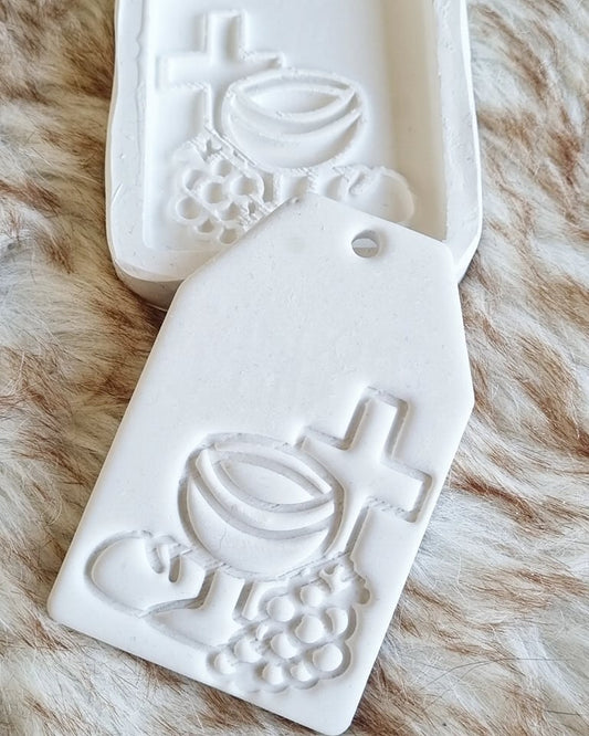 Molde Páscoa c/ cruz e cálice