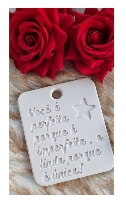 Molde Dia da Mulher c/ estrela e frase