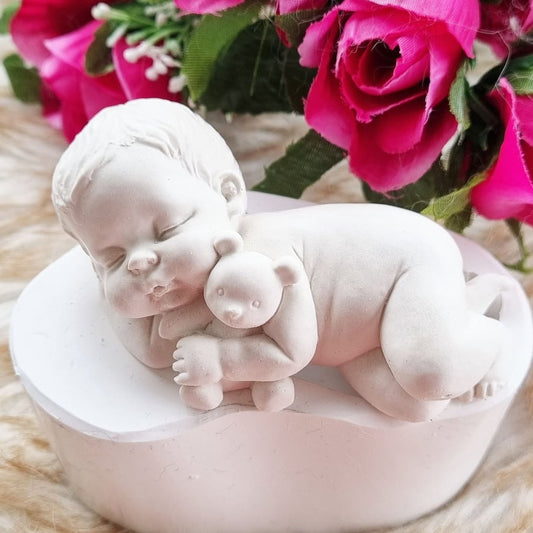 Molde bebé boy dormir ursinho