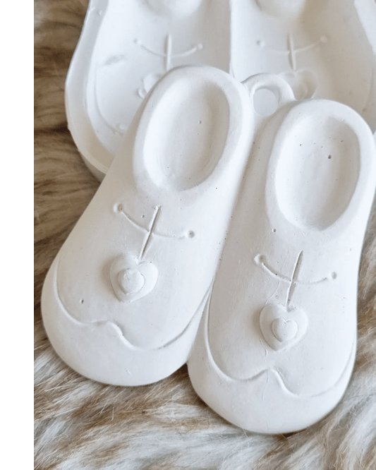 Molde par sapatilhas c/ corações