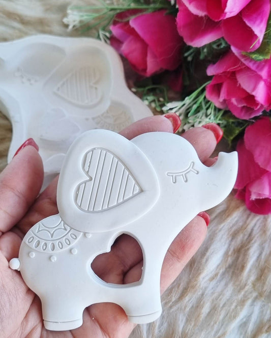 Molde elefante c/ coração II