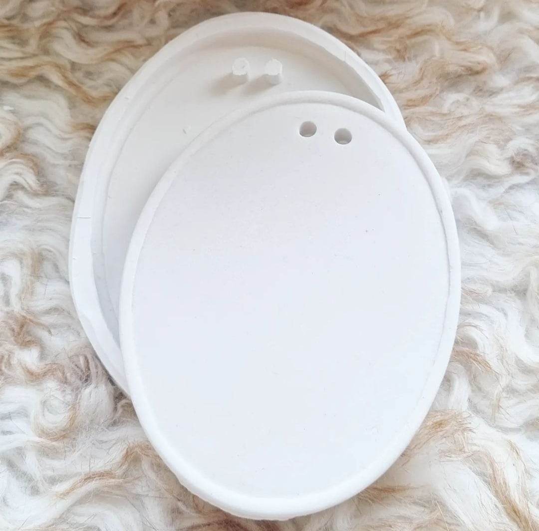 Molde base oval p/ aplique