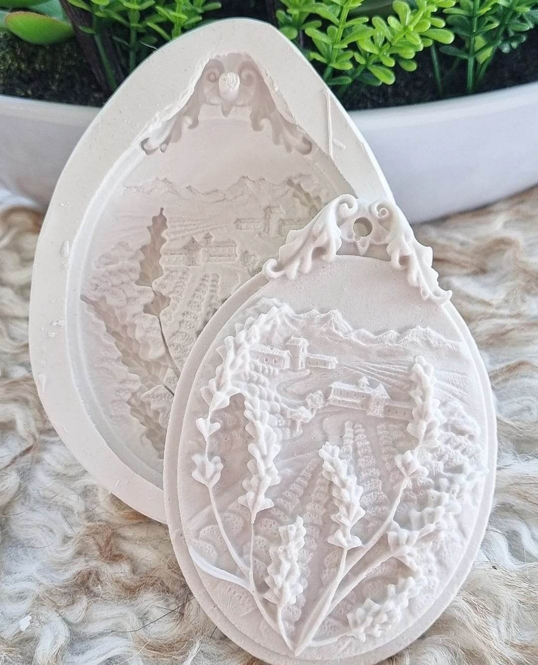 Molde oval alfazema