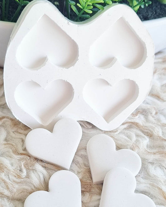 Molde corações 4 cavidades