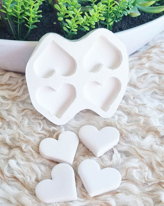 Molde corações 4 cavidades