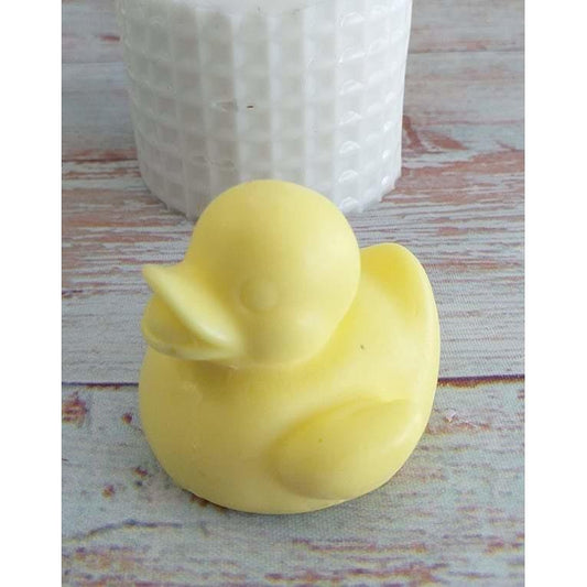 Molde de patinho amarelo com bico e asa
