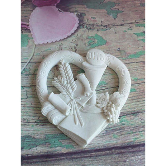 Molde Coração Comunhão - CHEIRALFAZEMA
