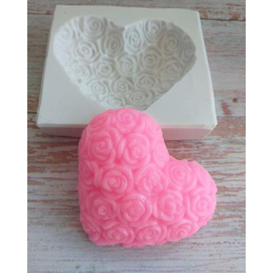 Molde coração com flores - CHEIRALFAZEMA