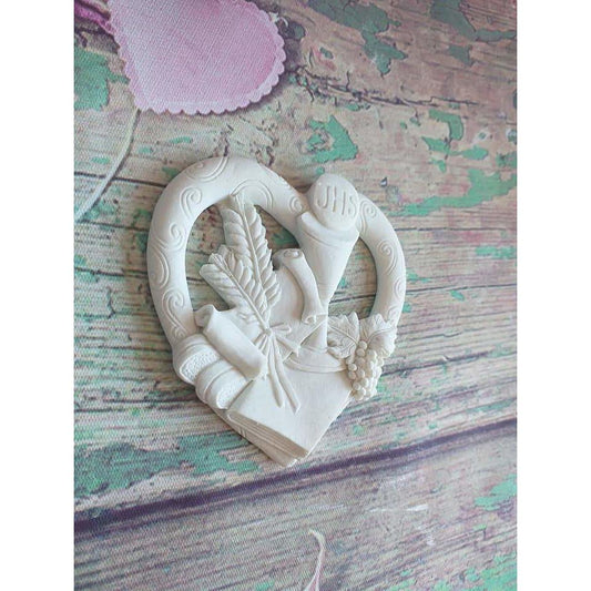 Molde Coração Comunhão - CHEIRALFAZEMA