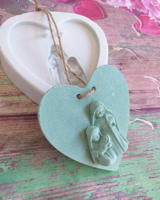 Molde Coração c/ Presépio - CHEIRALFAZEMA