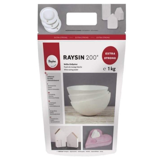 Gesso cerâmico Rayher em saco de 1 kg, Extra Strong