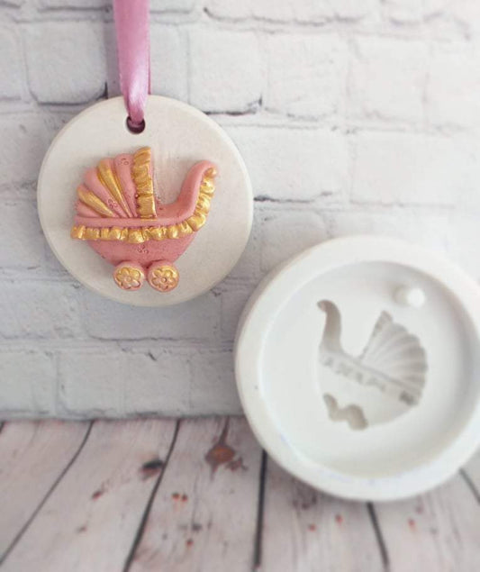 Molde redondo carrinho de bebé grande - CHEIRALFAZEMA