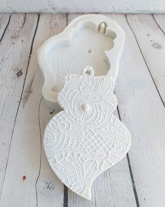 Molde Coração de Viana rendado c/ furo - CHEIRALFAZEMA