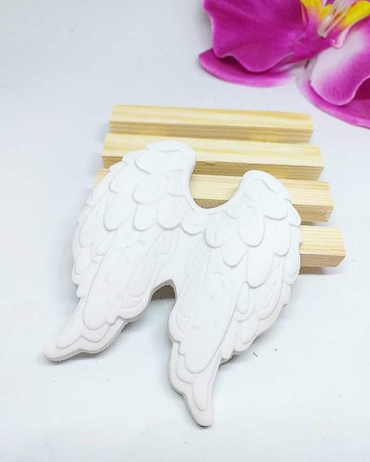 Molde de asas de anjo em forma de asas brancas