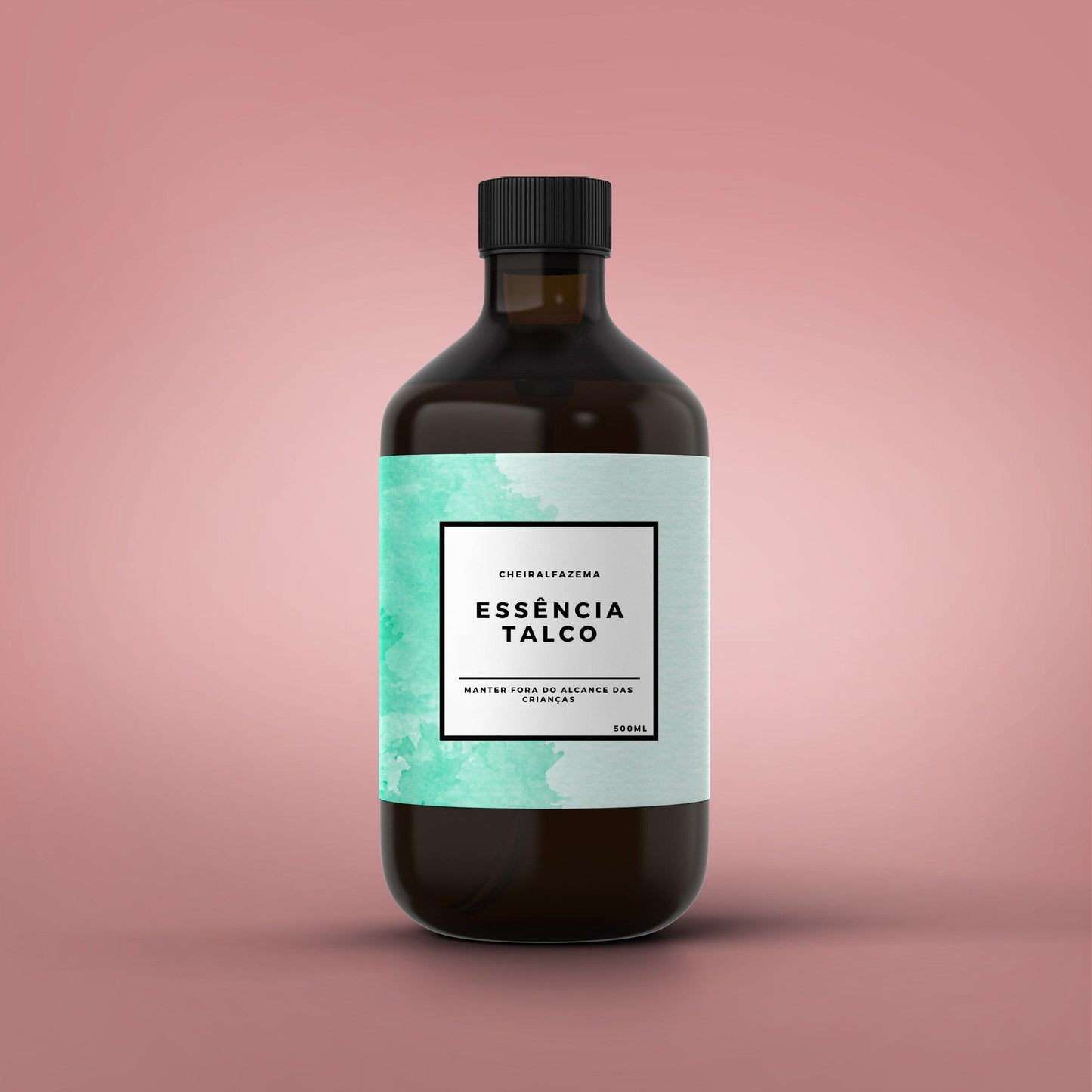 Essência Talco em frasco âmbar de 500 ml
