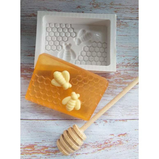 Molde mel com duas abelhas - CHEIRALFAZEMA