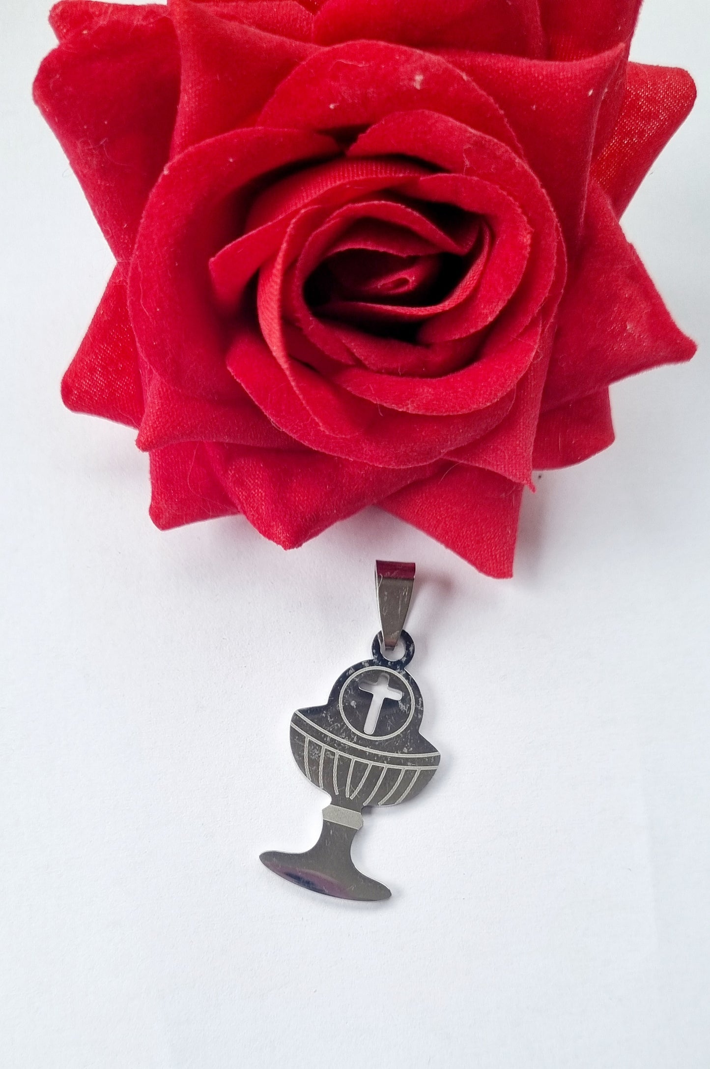 Medalha cálice prateada