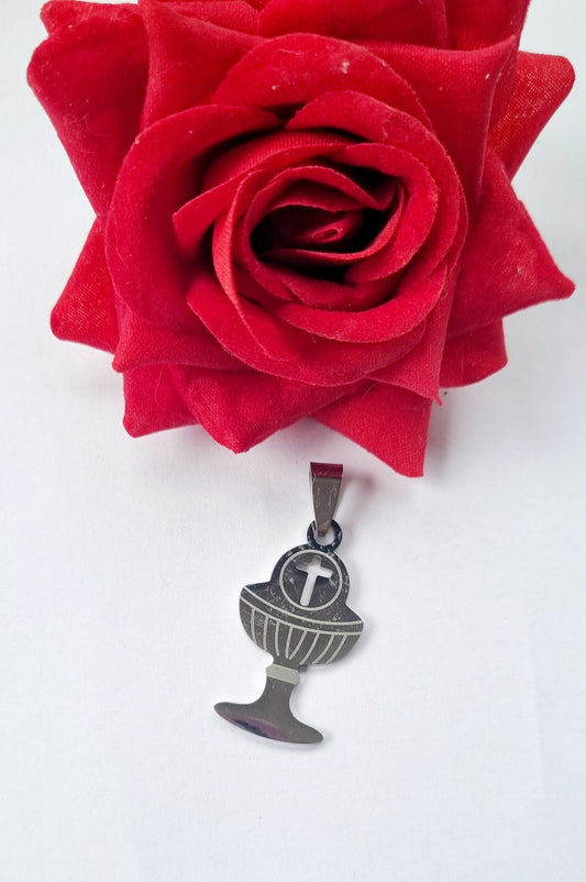 Medalha cálice prateada