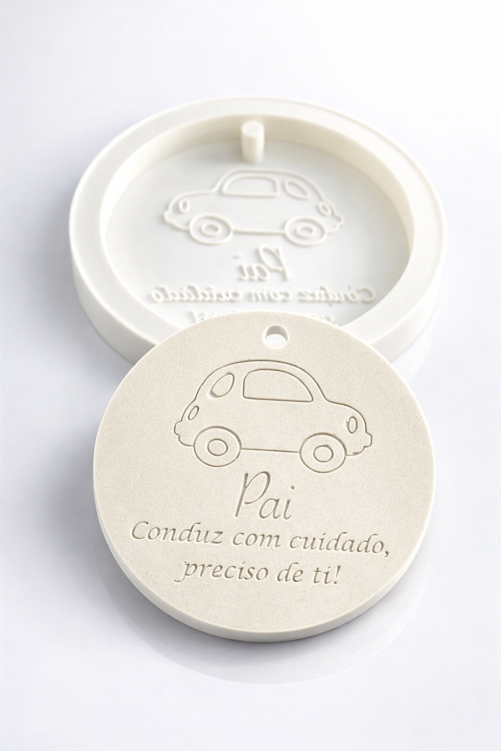 Molde redondo carrinho dia do Pai