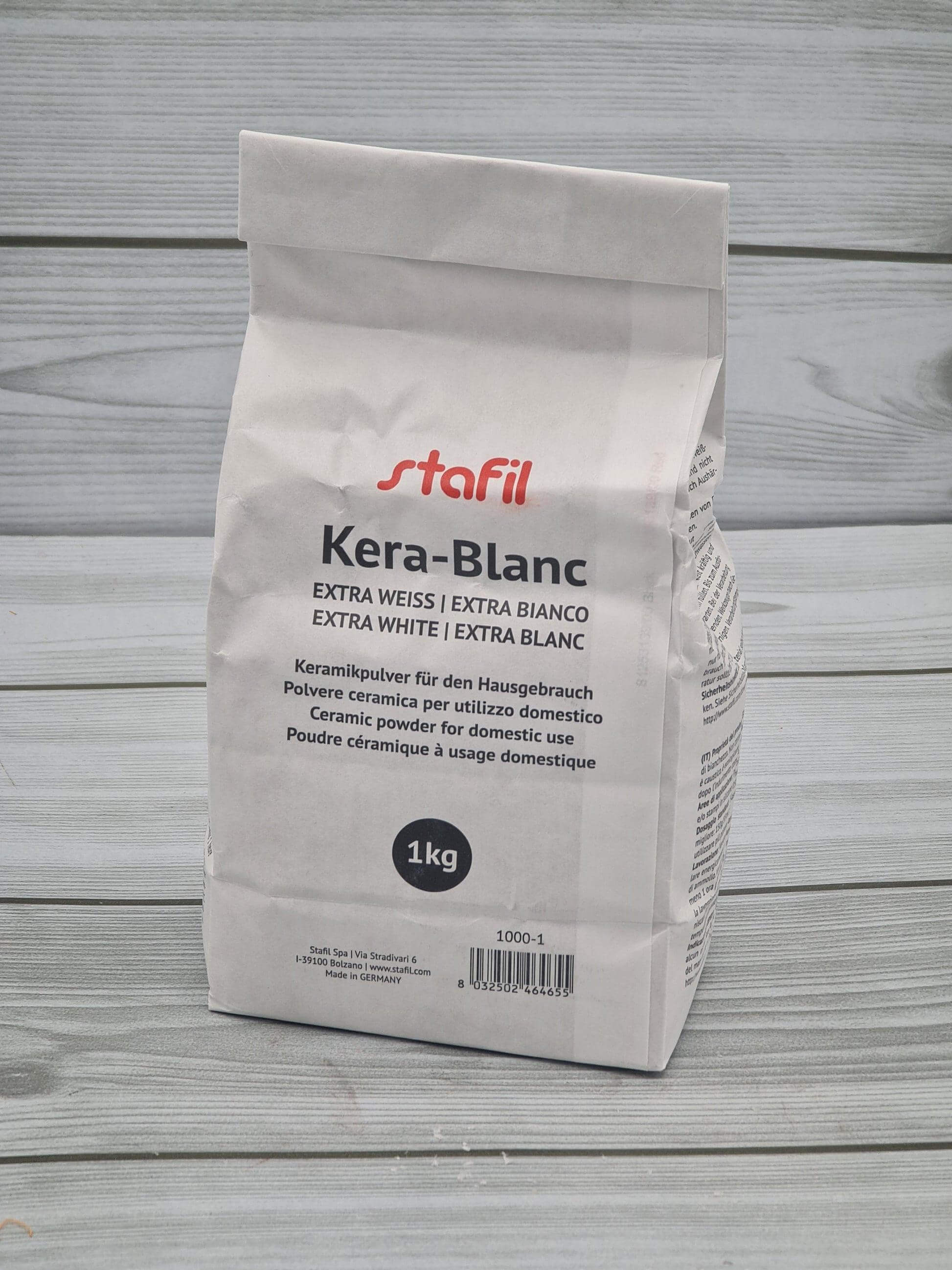 Saco de pó cerâmico branco extra 1 kg stafil Kera-Blanc