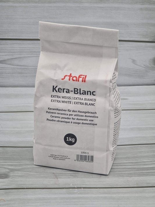 Saco de pó cerâmico branco extra 1 kg stafil Kera-Blanc