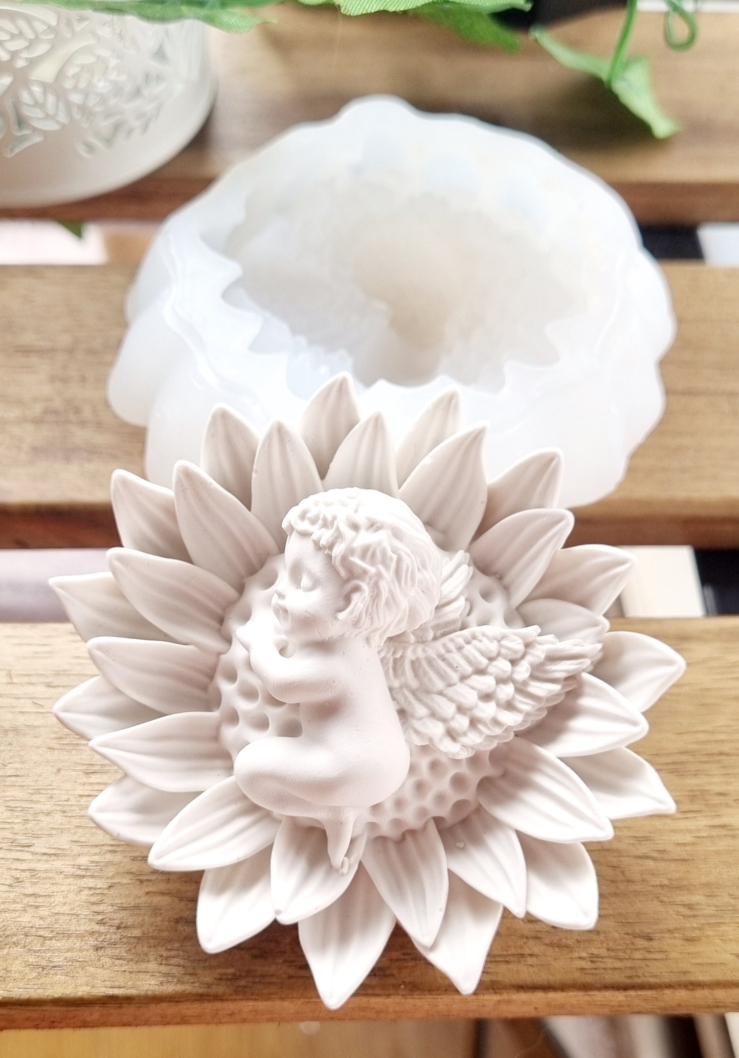 Molde girassol c\ bebé